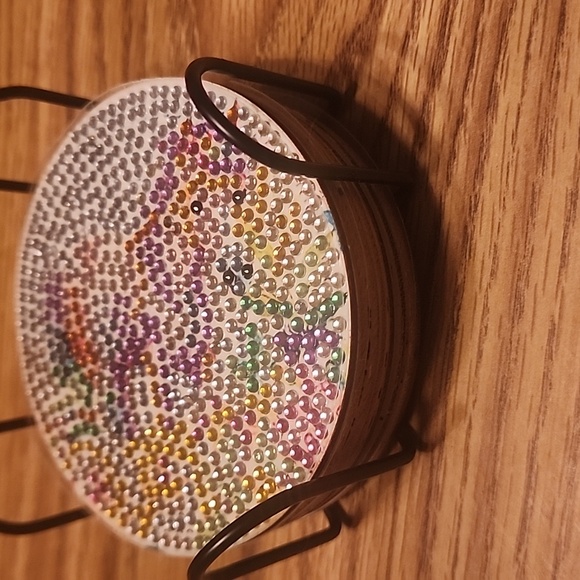 Horse Design Beaded Coasters Set - Picture 10 of 10